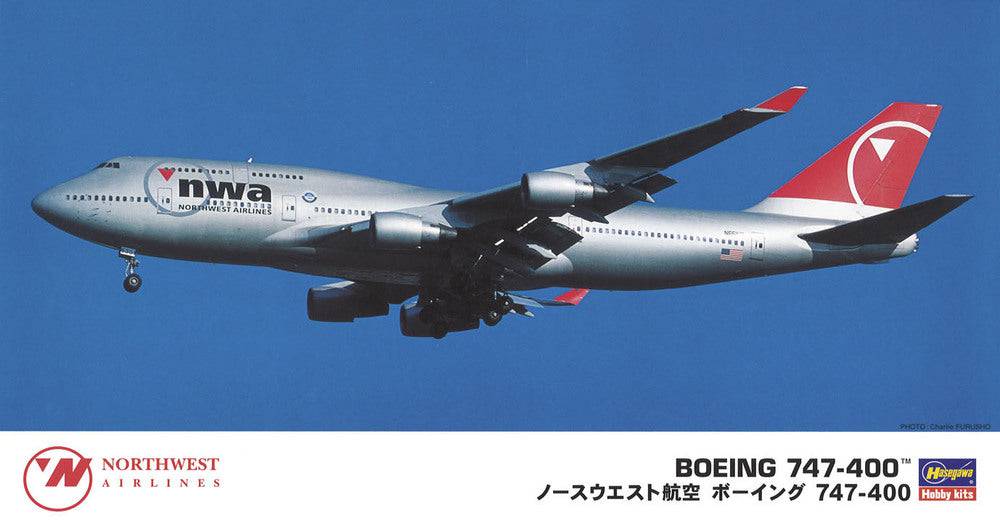 Hasegawa - 1/200  NORTHWEST AIRLINES BOEING 747-400