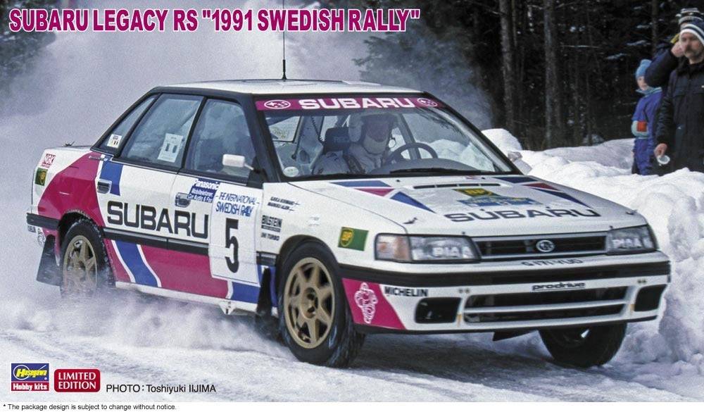 Hasegawa - 1/24 SUBARU LEGACY RS "1991 SWEDISH RALLY"