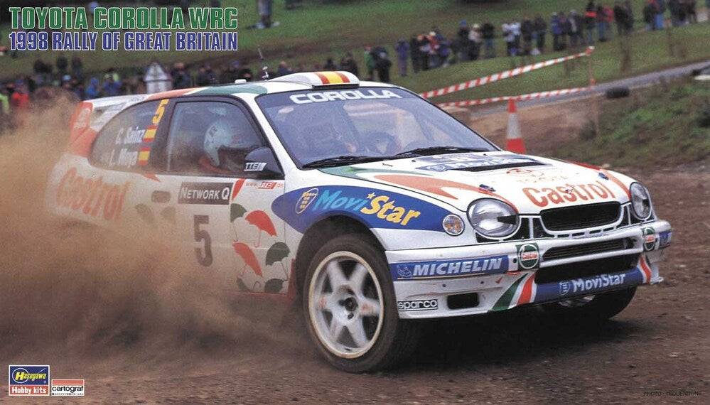 Hasegawa - 1/24  TOYOTA COROLLA WRC "1998 RALLY OF GREAT BRITAIN"