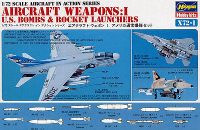 Hasegawa - 1/72 U.S. AIRCRAFT WEAPONS I