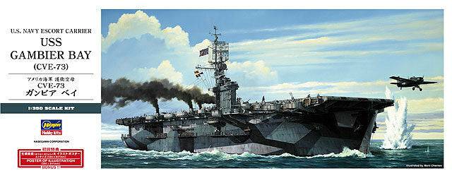 Hasegawa - 1/350 U.S. NAVY ESCORT CARRIER USS GAMBIER BAY (CVE-73)