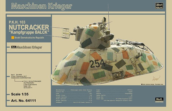 Hasegawa - 1/35 PKH 103 Nutcracker Kampfgruppe Balc