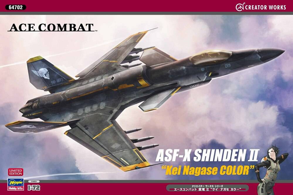 Hasegawa - 1/72  ACE COMBAT ASF-X SHINDEN II "Kei Nagase COLOR"