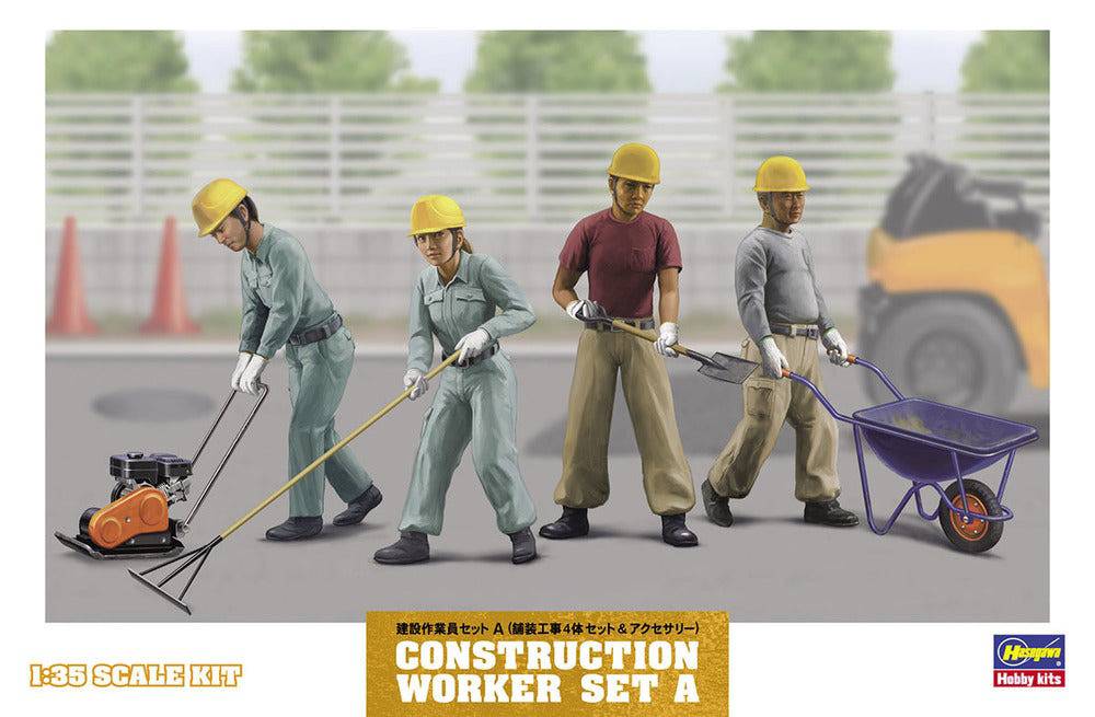 Hasegawa - 1/35 CONSTRUCTION WORKER SET A