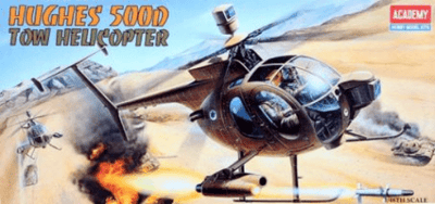 Academy - Academy 12250 1/48 Hughes 500D Tow Helicopter Plastic Model Kit