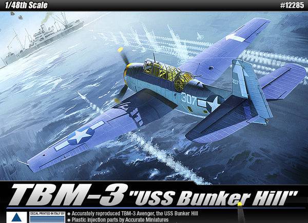 Academy - Academy 12285 1/48 TBM-3 "USS Bunker Hill" Avenger Plastic Model Kit