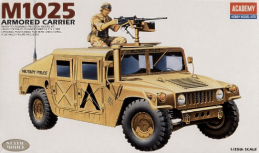 Academy - Academy 13241 1/35 M-1025 Armored Carrier Plastic Model Kit