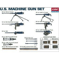 Academy - Academy 13262 1/35 U.S. Machine Gun Set Plastic Model Kit