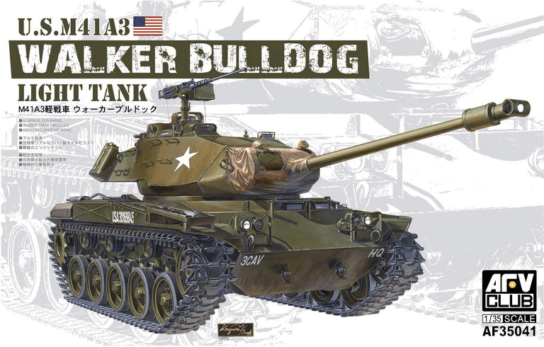 AFV Club - AFV Club AF35041 1/35 M41A3 Walker Bulldog Light Tank Plastic Model Kit