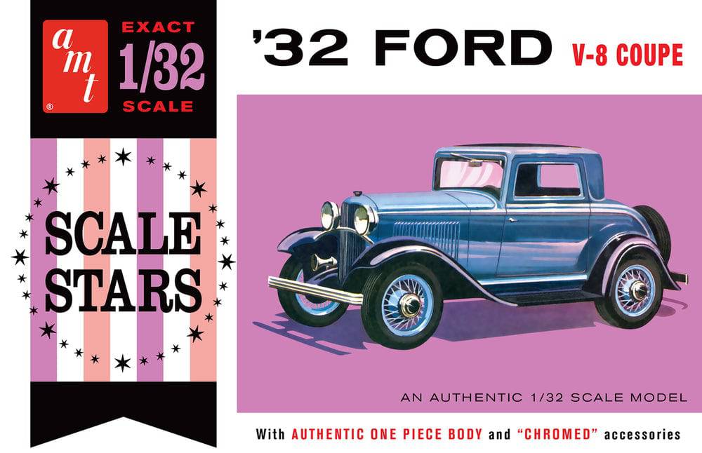 AMT - AMT 1181 1/32 1932 Ford Scale Stars Plastic Model Kit