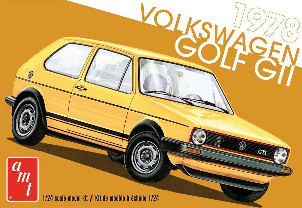 AMT - AMT 1213M 1/24 1978 Volkswagen Golf GTI Plastic Model Kit