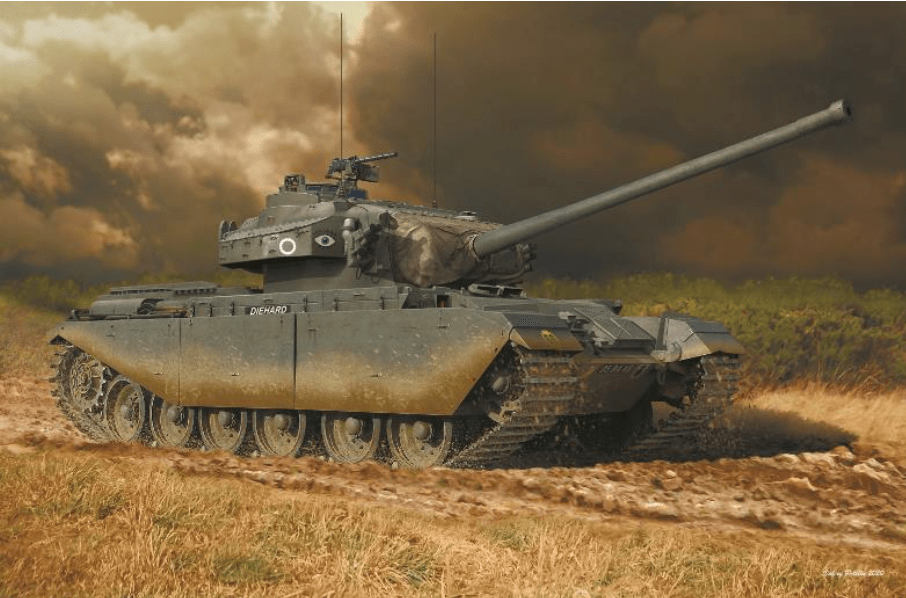 Amusing Hobby - Amusing Hobby 35A028 1/35 British Main Battle Tank Centurion MK5 Plastic Model Kit