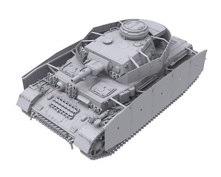 Border Model - Border Model BT003 1/35 Panzer IV F1 Vorpanzer & Schuzen Plastic Model Kit