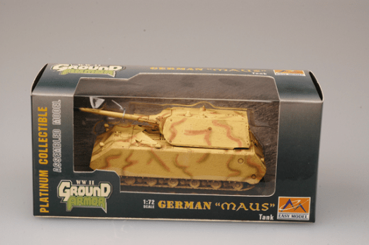 Easy Model - Easy Model 36205 1/72 ?Maus? Tank - German Army Factory Designed Assembled Model