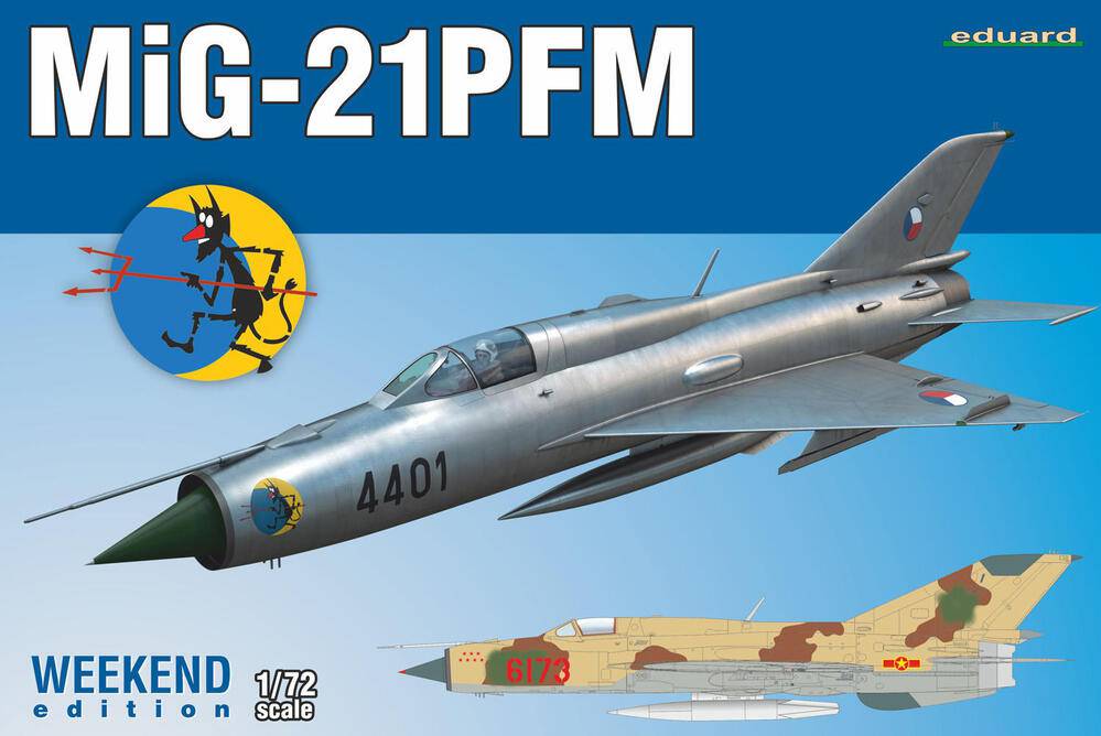 Eduard - Eduard 7454 1/72 MiG-21PFM Weekend edition Plastic Model Kit
