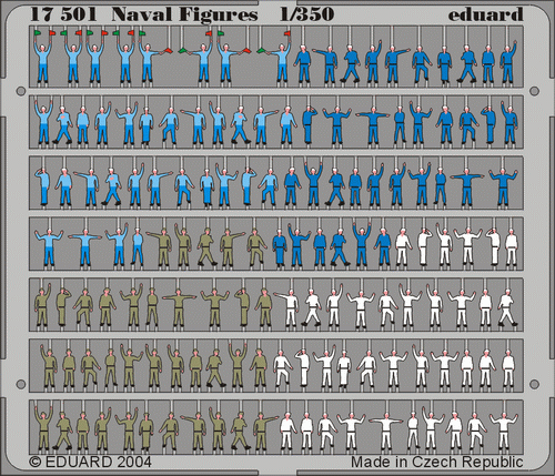Eduard - Eduard 17501 1/350 Naval Figures Photo Etched Set