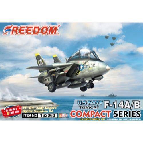 Freedom Models - Freedom Models 162060 Egg F-14A/B Tomcat, VF-84 Jolly Rogers Plastic Model Kit