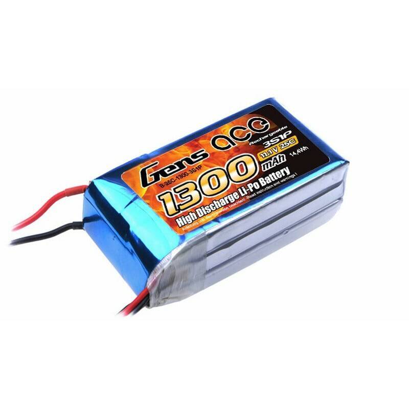 Gens Ace - Gens Ace 1300mAh 25C 11.1V Soft Case Battery (Deans Plug)