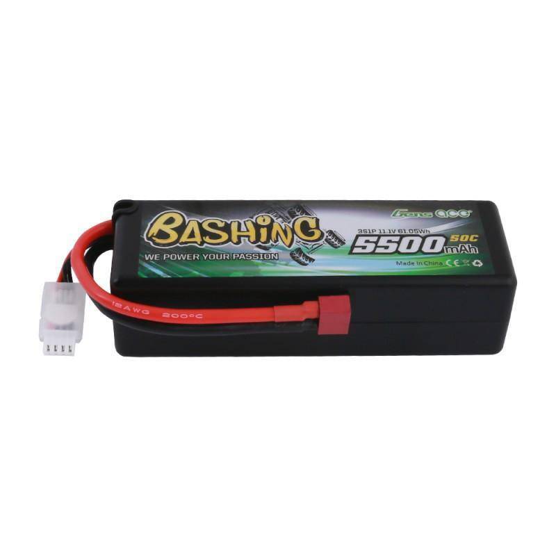 Gens Ace - Gens Ace 5500mAh 50C 11.1V Hard Case Lipo Battery (Deans Plug) Bashing Series