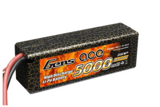 Gens Ace - Gens Ace 5000mAh 40C 14.8V Hard Case Lipo Battery (Deans Plug)