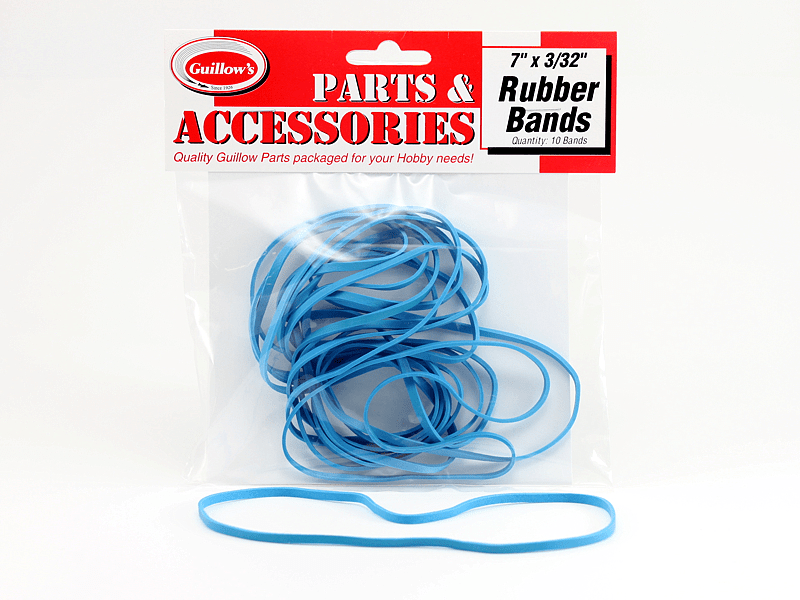 Guillows - Guillow's 119 7? x 3/32? Rubber Band (10 rubber bands) Accessories Pack