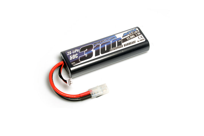 430413 ANTIX 3100mAh  7.4V  50C LiPo Battery  Car Stickpack Hardcase  Tamiya Plug