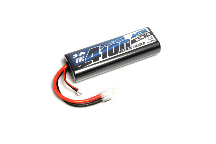430414 ANTIX 4100mAh  7.4V  50C LiPo Battery  Car Stickpack Hardcase  Tamiya Plug