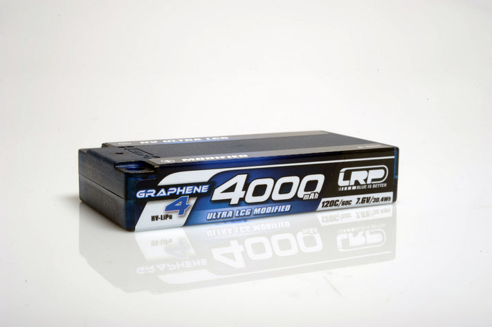 431273 HV Ultra LCG Modified Shorty GRAPHENE4 4000mAh Hardcase battery  7.6V LiPo  120C/60C