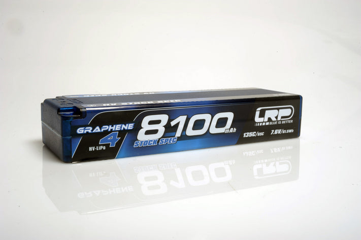 431280 HV Stock Spec GRAPHENE4 8100mAh Hardcase battery  7.6V LiPo  135C/65C