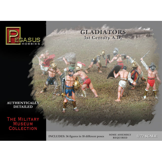 Pegasus 7100 1/72 Gladiators 36 piece set