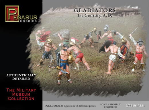Pegasus 7100 1/72 Gladiators 36 piece set