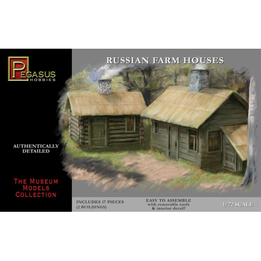 7702 1/72 Russian Farm Houses 2 per pack