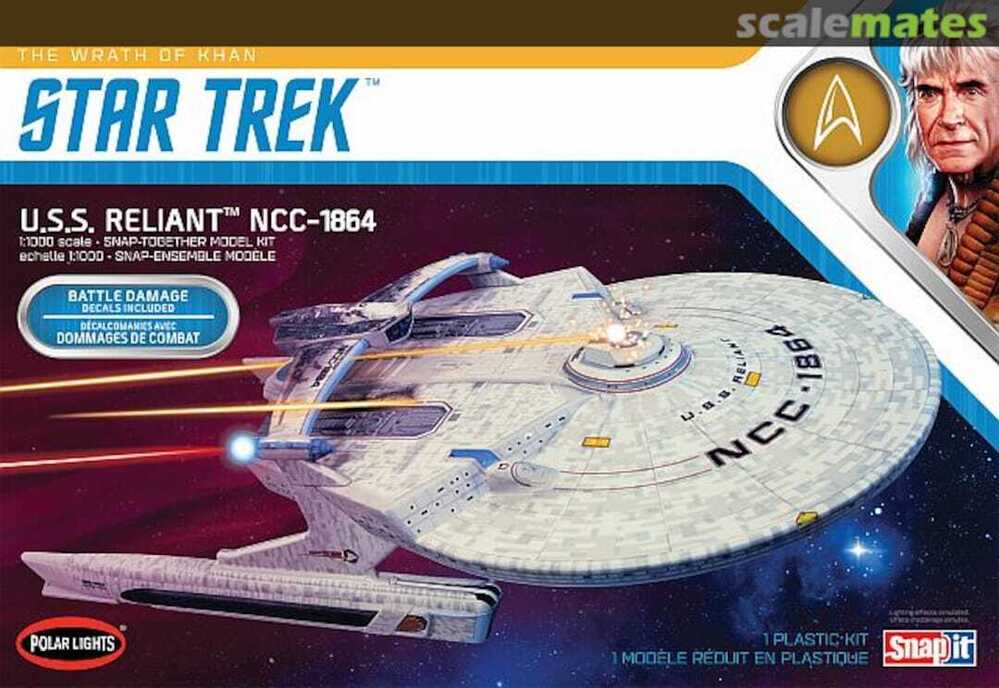 975M 1/1000 Star Trek U.S.S Enterprise Reliant Wrath of Khan Edition Plastic Model Kit