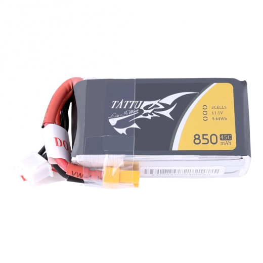 850mAh 45C 11.1V Soft Case Lipo Battery XT30 Plug