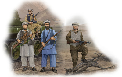 00436 1/35 Afghan Rebels Plastic Model Kit
