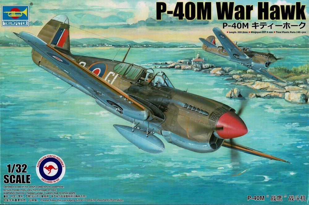 02211 1/32 P40M War Hawk Plastic Model Kit