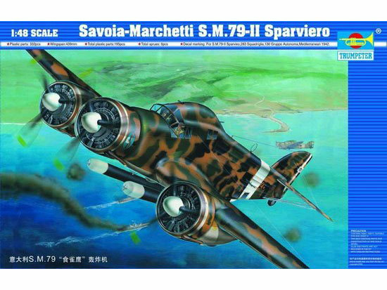 02817 1/48 Italian Savoia Marchetti S.M.79II Sparviero