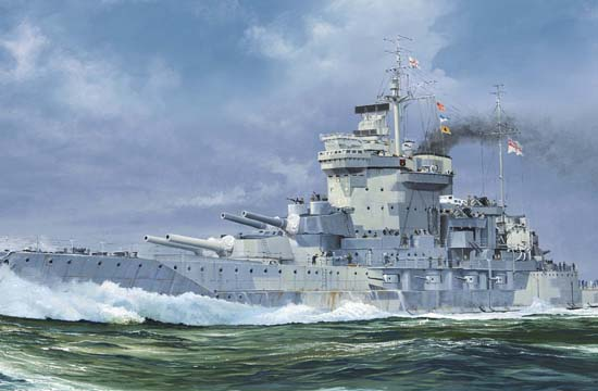 05795 1/700 HMS Warspite 1942