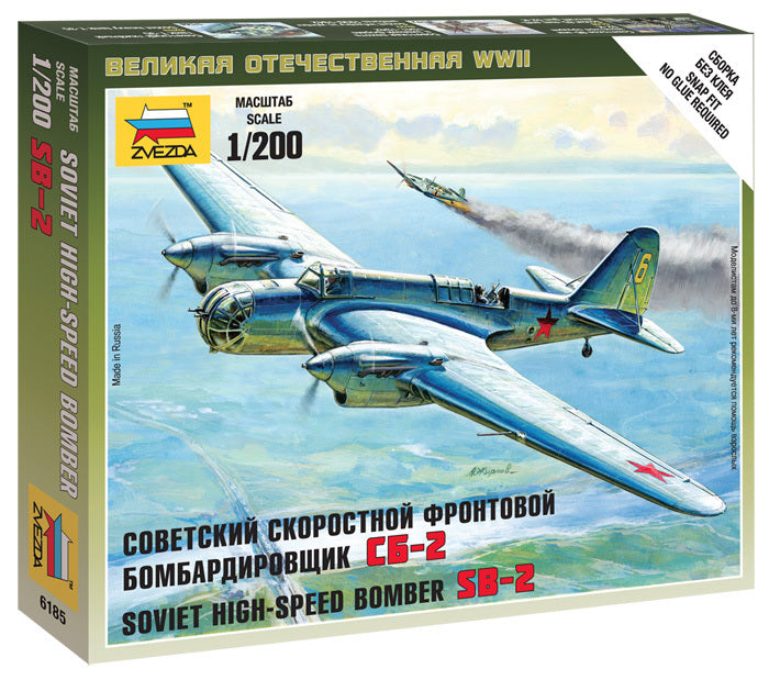 1/200 Soviet HighSpeed Bomber SB2  Plastic Model Kit