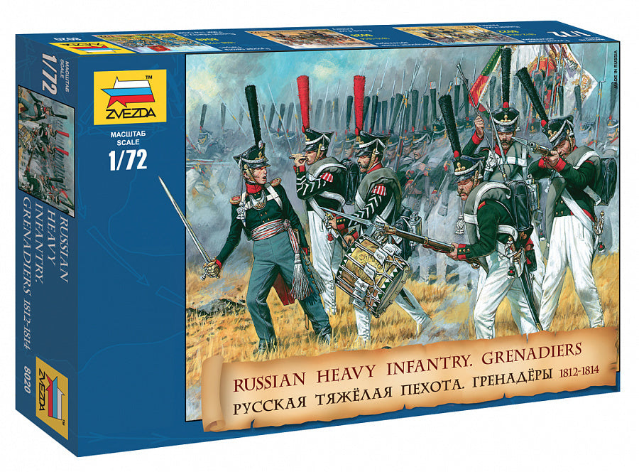 1/72 Russian Heavy Infantry  Grenadiers (18121814)  Plastic Model Kit