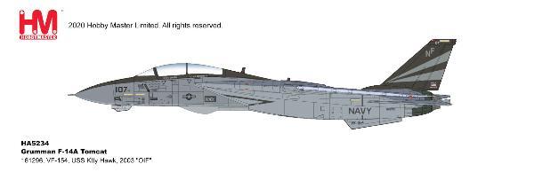 1/72 Grumman F14A Tomcat 161296 VF154 USS Ktty Hawk 2003   OIF
