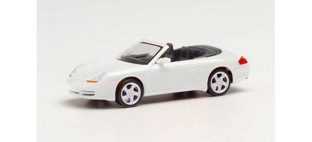 1/87 Porsche 996 C4 Cabrio Carrara White Metallic