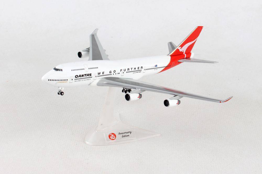 Herpa - 1/500 Qantas Boeing 747-400 "We Go Further" - 25 YEARS Herpa Wings Edition - VH-OJA "City of Canberra"