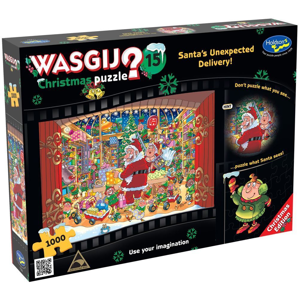 1000pc Wasgij  Christmas  15 Santas Unexpected Delivery!