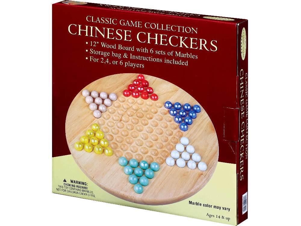 Wooden Chinese Checkers w/ Marbles