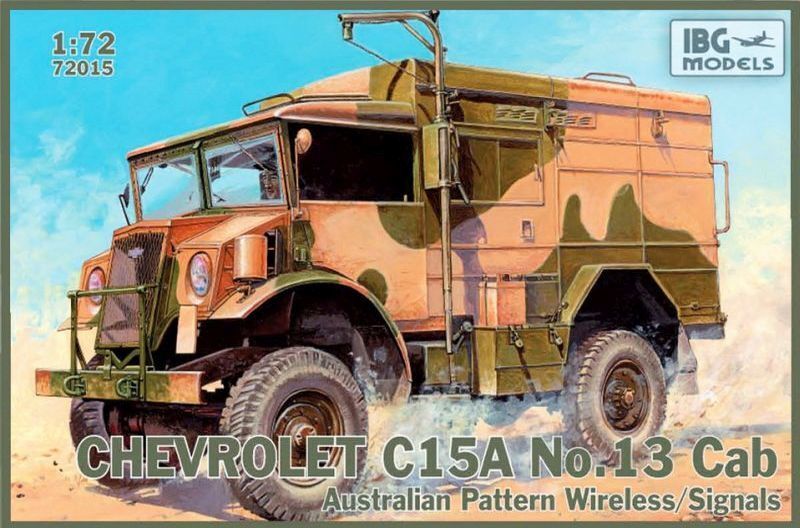 72015 1/72 Chevrolet C.15A No.13 Cab Australian Pattern Wireless / Signals Plastic Model Kit