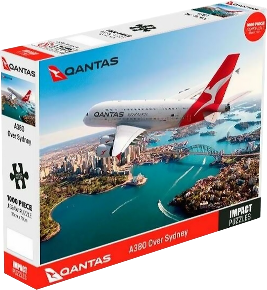 1000pc Qantas  Over Sydney