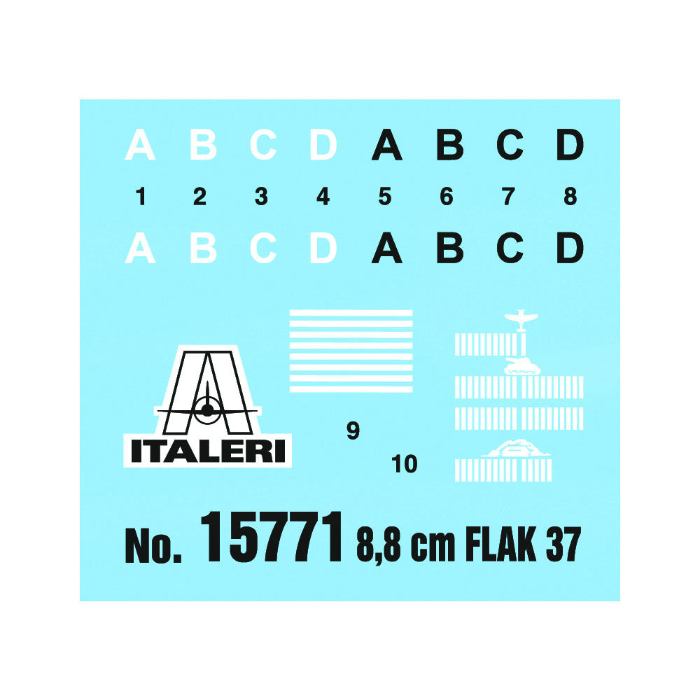 Italeri - 1:56 8.8cm Flak 37 with Crew