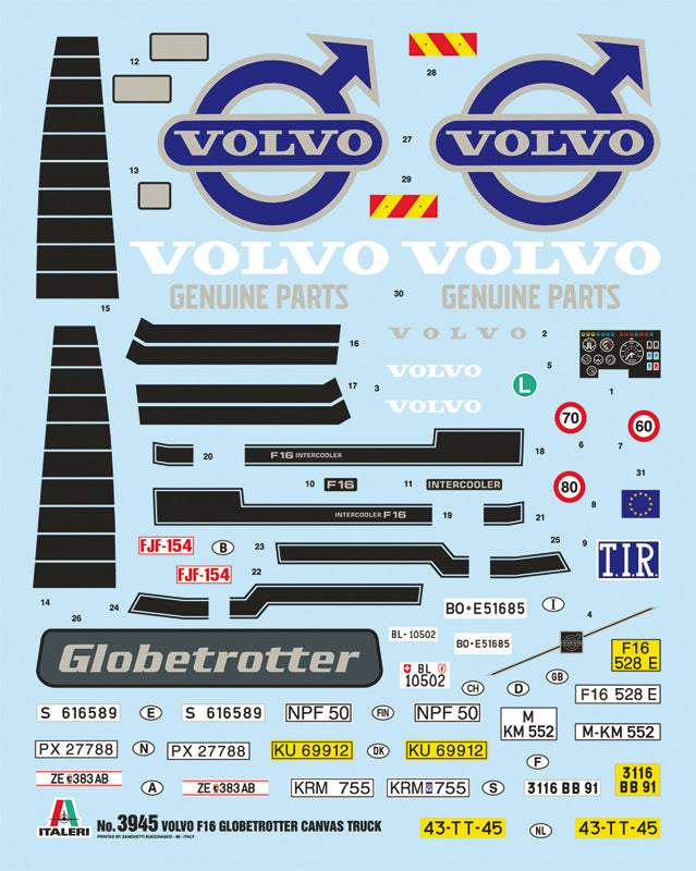1/24 Volvo F16 Globetrotter Canvas with Elevator