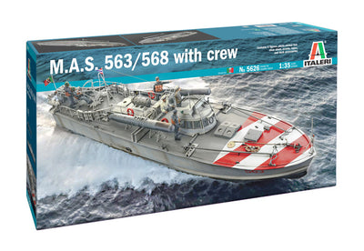 1/35 Scale M.A.S. 568 4a Serie with Crew M.A.S Crew and Accessories Included